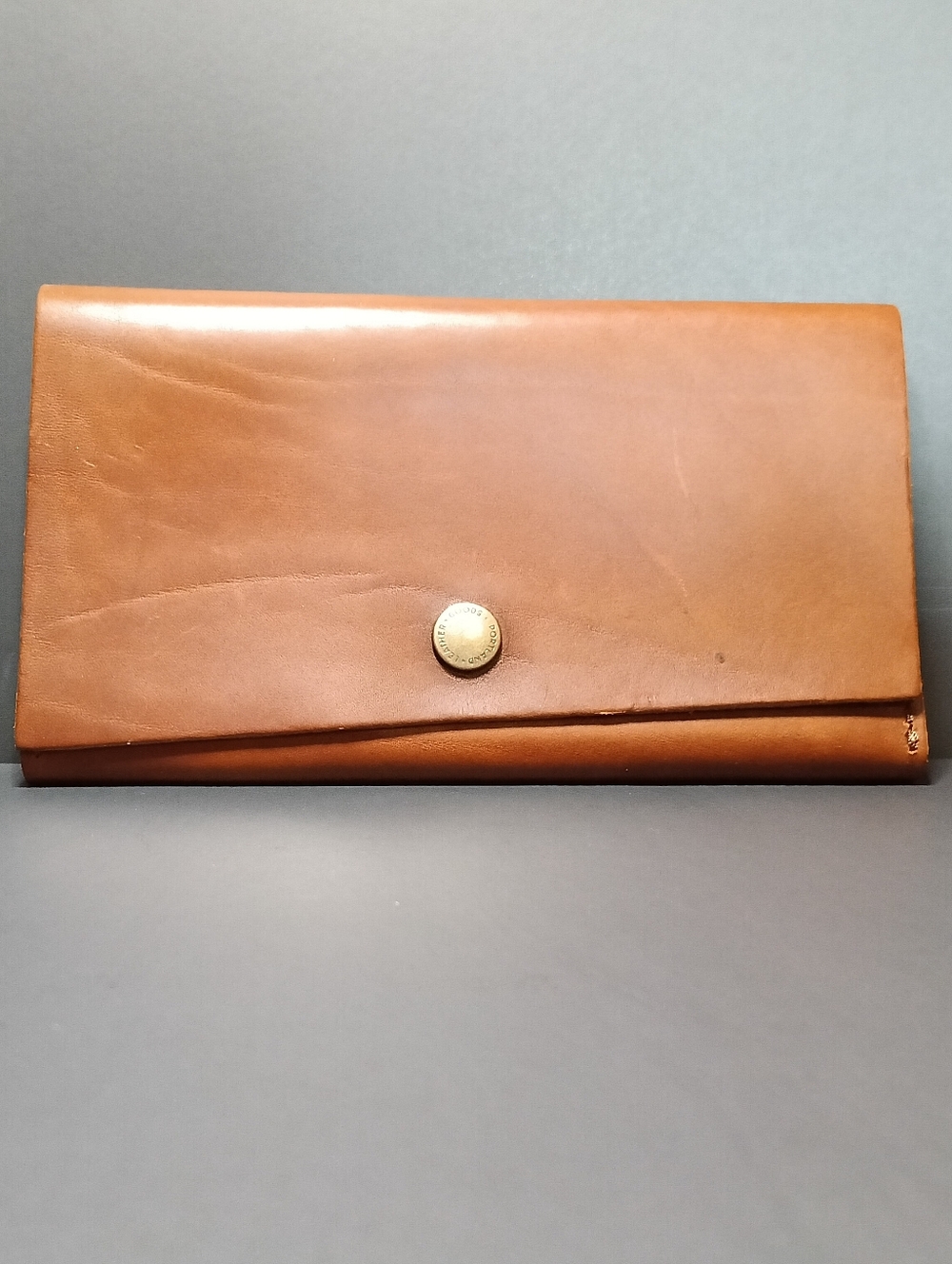 Portland Leather Brown Leather Snap Wallet